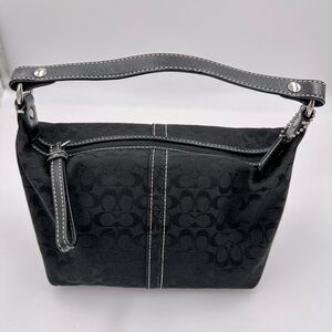 Vintage COACH Black Signature Mini C  Demi Mini Purse  New without tags!